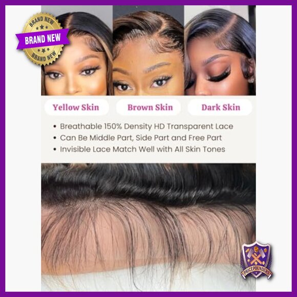 Human Hair Bundles with 5x5 HD Lace Closure, Body Wave, 16-24 Inches main image 4